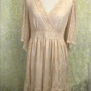 Frock and Frill cream lace dress