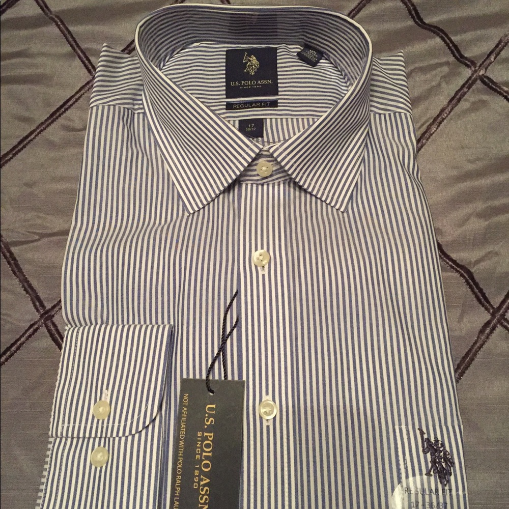 NWT US Polo Assn. Striped Long Sleeve, Size 17