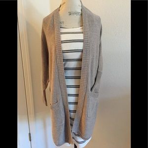AE Tan Cardigan Sweater w/Batwing sleeves