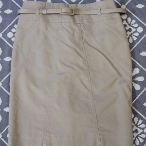 Khaki Pencil Skirt