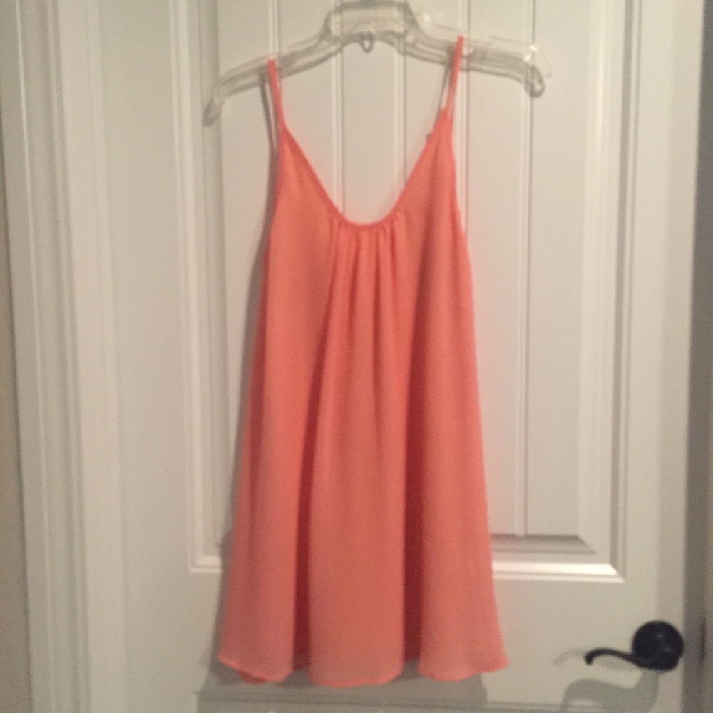 Pink tank top dress