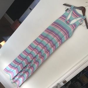 Pastel Striped Maxi dress