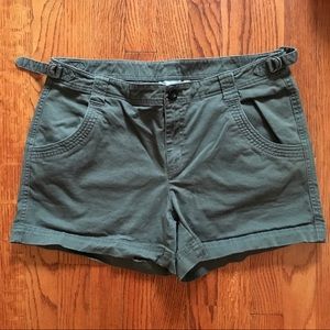 Athleta Army Green Hiking Shorts
