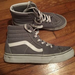 Grey Vans Sk8 Hi- size 7!