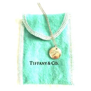 Authentic Tiffany's Disc Charm Necklace