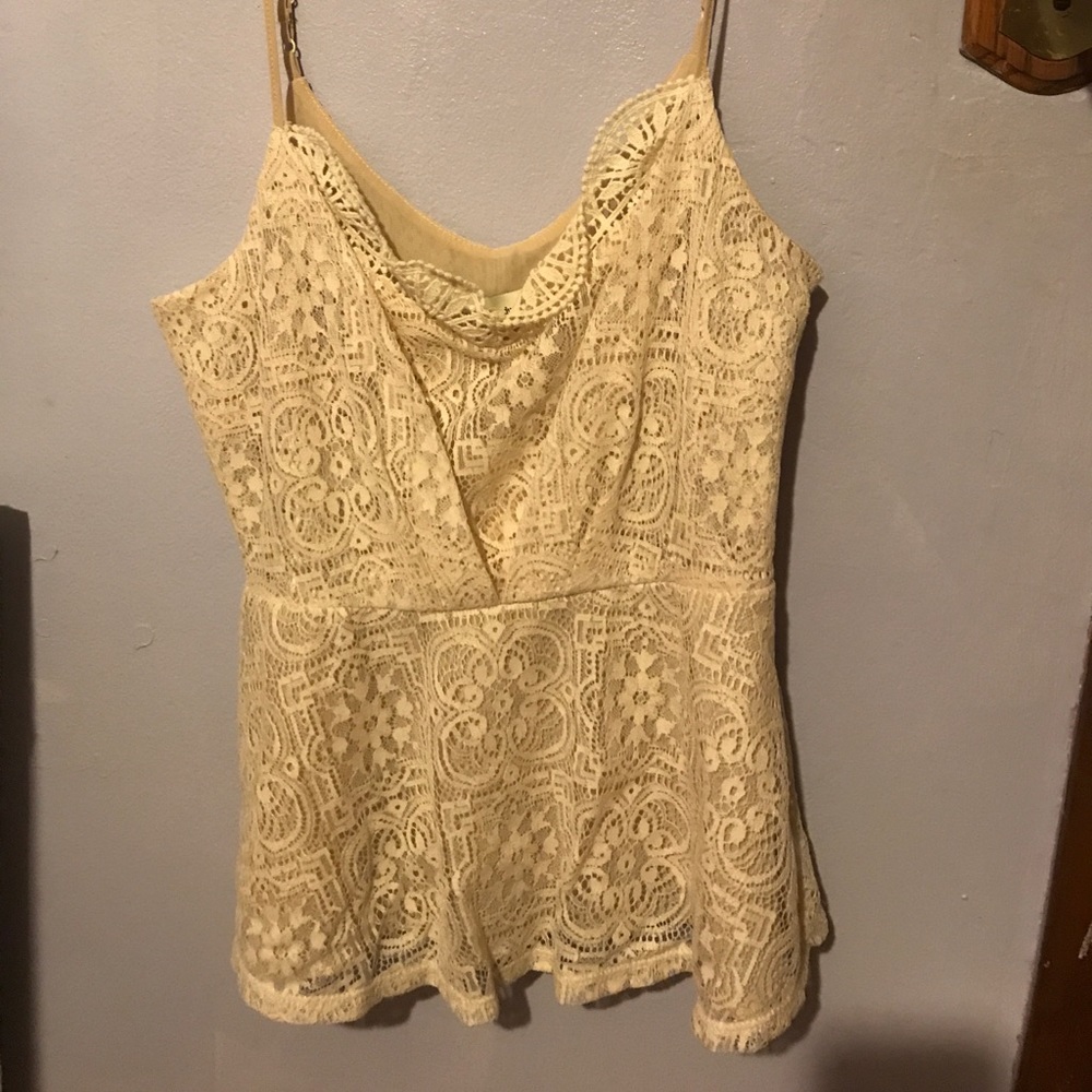 Lace tank top