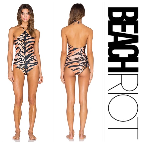 🆕 BEACH RIOT TIGRIS SWIMSUIT TIGRA - Picture 4 of 8