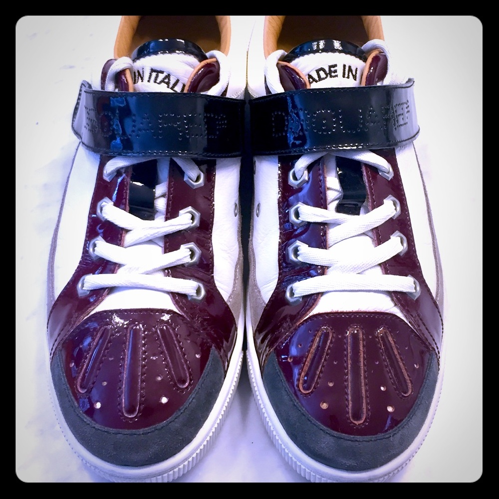 Dsquared2 Patent Leather Suede Sneakers (Men's 11)