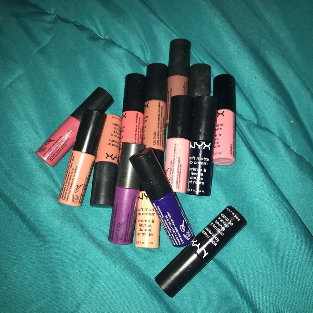 nyx liquid lipsticks for sale!! swatched once