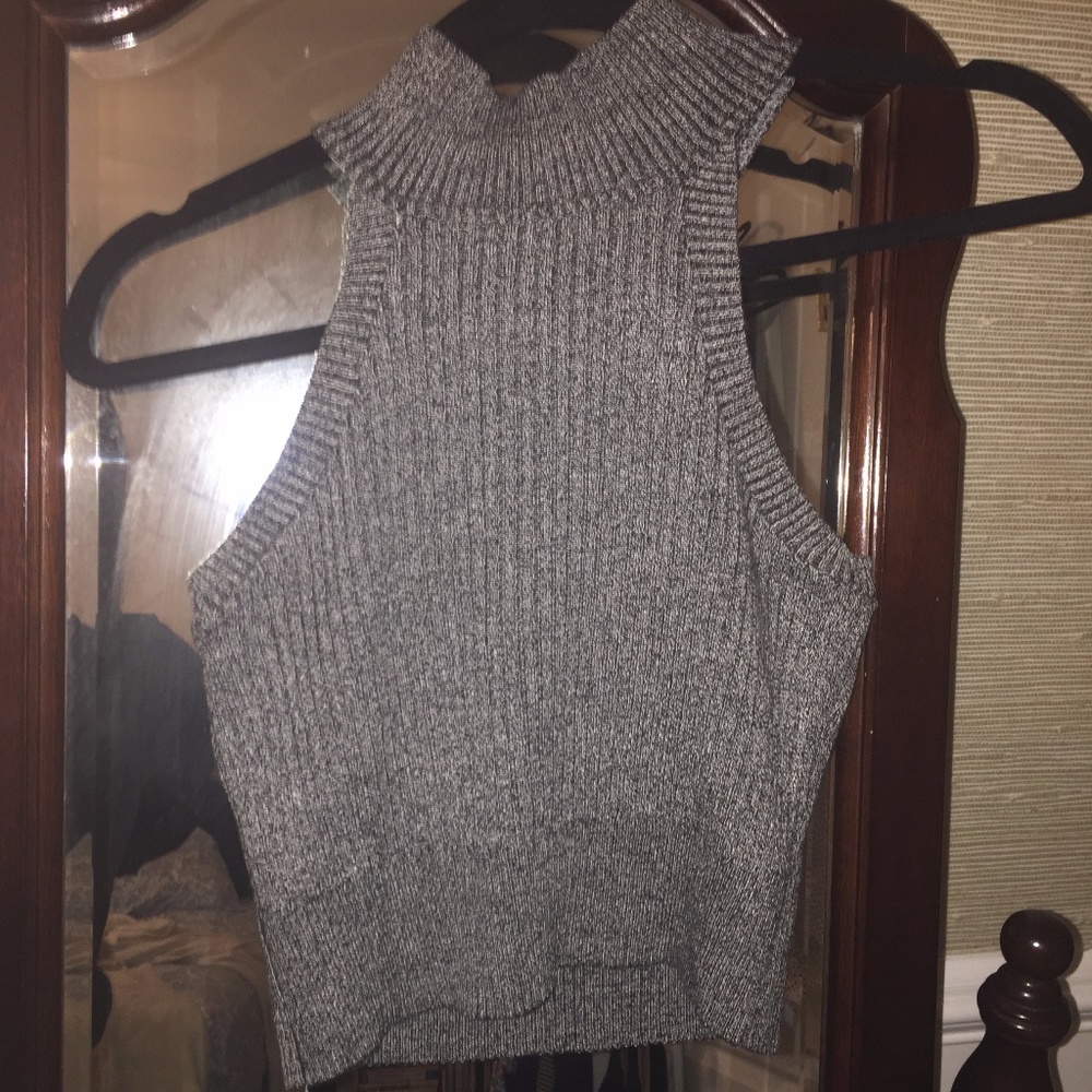 Forever 21 grey cut in crop top