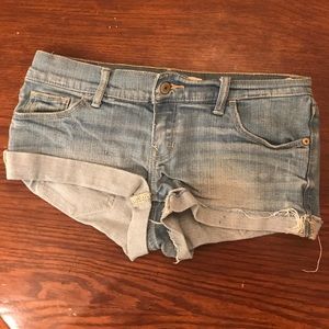 Abercrombie & Fitch Light Wash Denim Shorts