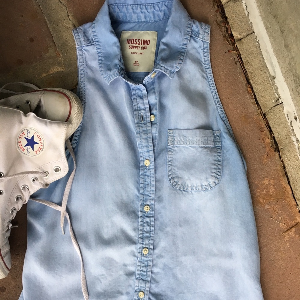 Mossimo Denim Button Tank