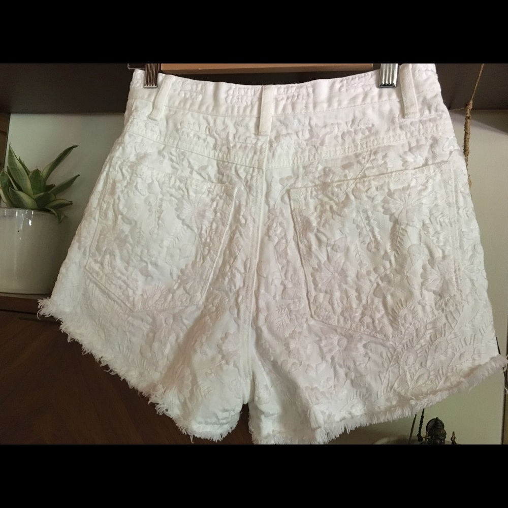Free People High Rise Denim Shorts Size 27