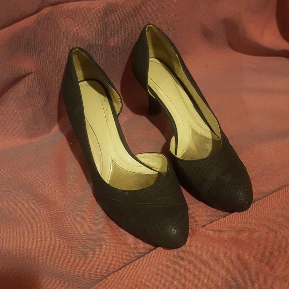 Open black heels