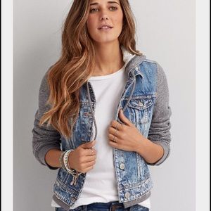 American Eagle Jean Jacket/Hoodie