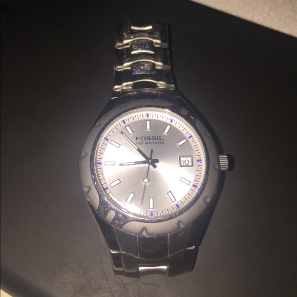 Fossil 100 Meters Blue - Picture 1 of 3