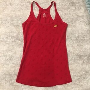Red Nike tank top