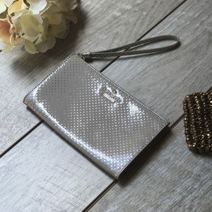 Kate spade wristlet, nwt, gold and neutral colors