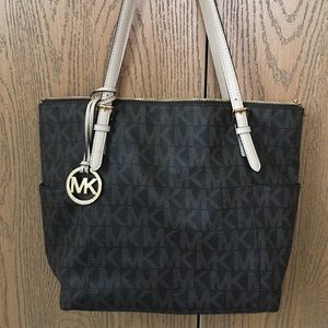 Michael Kors signature zip top tote