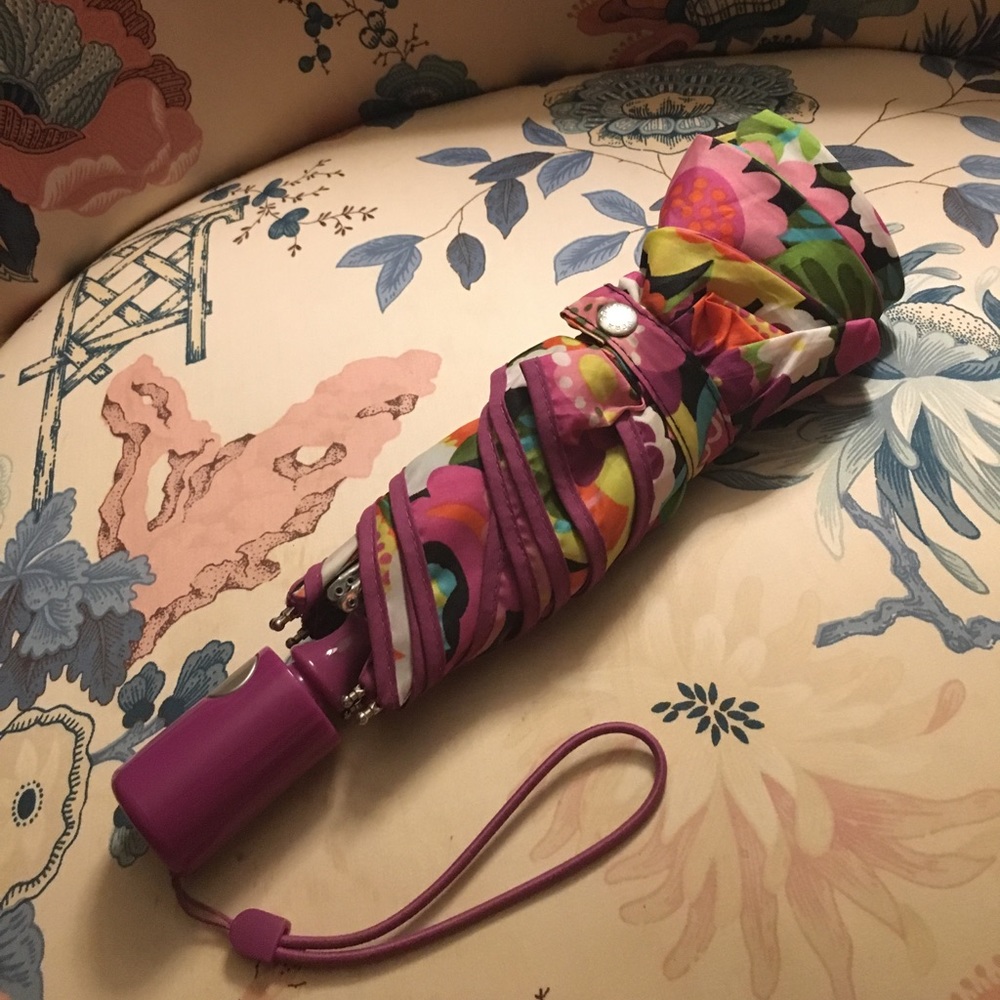 Bright floral umbrella