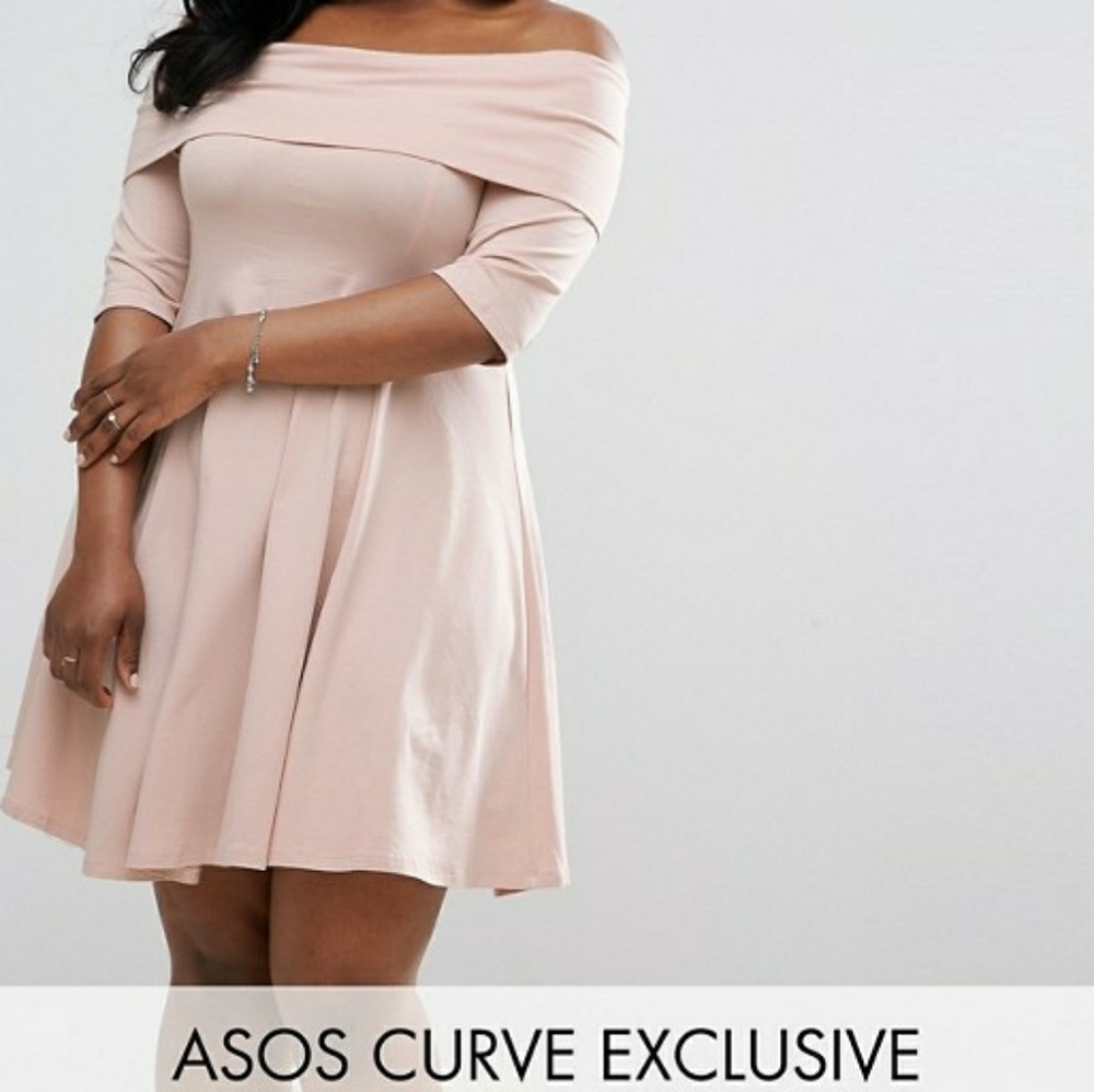 Asos curve shoulder dress