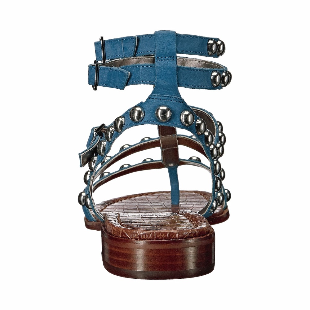 ❌SOLD❌ New! Sam Edelman Blue Leather Sandals - Picture 3 of 8
