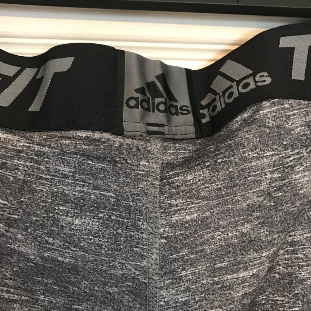Grey adidas men's leggings size 2x