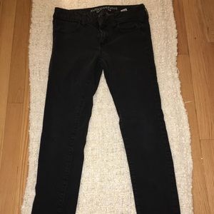 AMERICAN EAGLE OUTFITTERS Black Regular Jegging