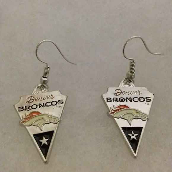 Broncos dangle earrings - Picture 2 of 2