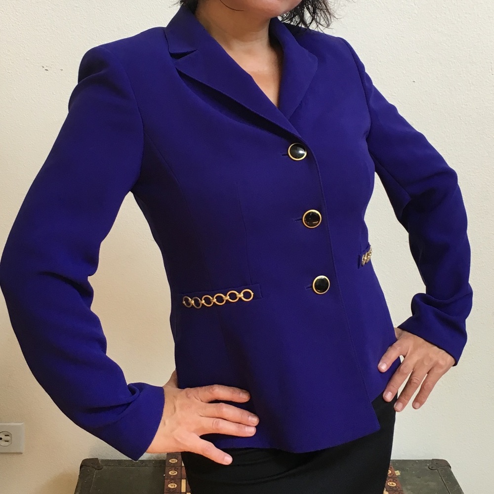 Elegant, dark blue suit jacket by KASPER!🌺