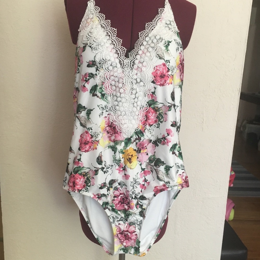 NWOT Floral One Piece