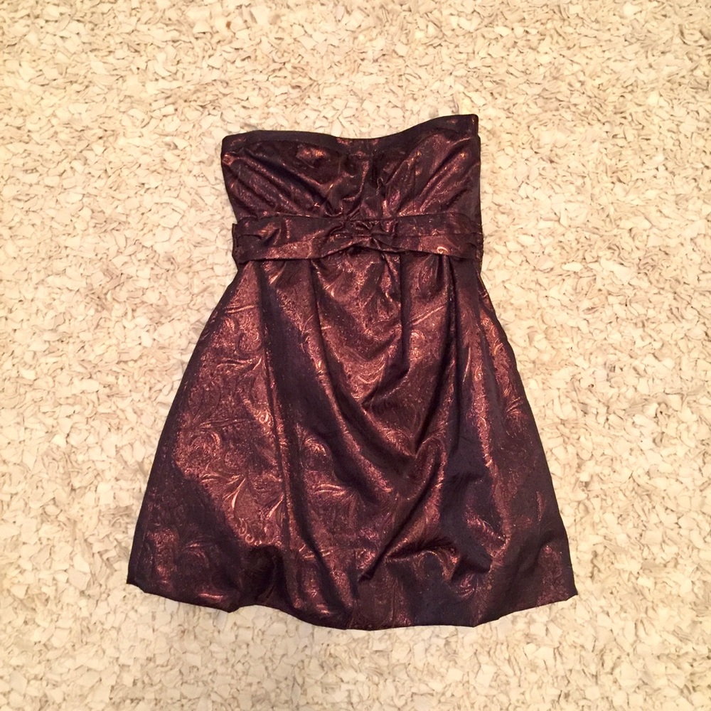 NEW Kimchi Blue | Bronze Strapless Cocktail Dress