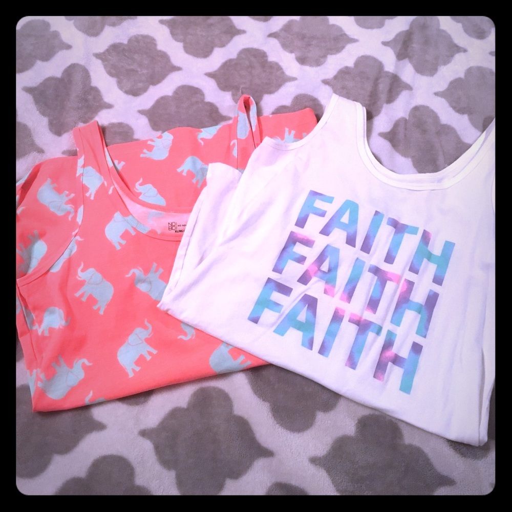 Set of 2 size XL junior tank tops