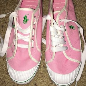 Polo Ralph Lauren canvas tennis shoes