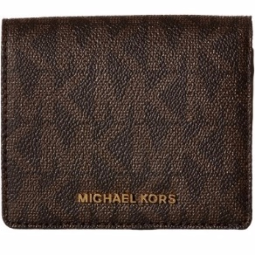 NWT Michael Kors Jet Set Logo Card Holder / Wallet