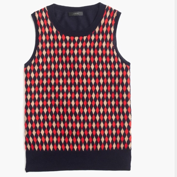 J. Crew Sweaters - J. Crew Jackie Shell in Argyle