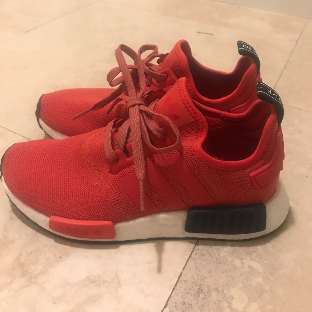 Women's Adidas NMD_R1. Vivid Red