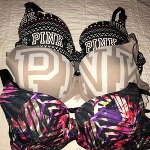 BUNDLE!! 3 PINK bras
