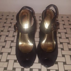 Colin Stuart Peep Toe Stilettos