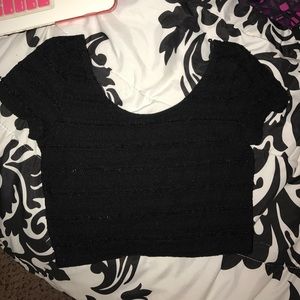Aeropostale Black Crop Top