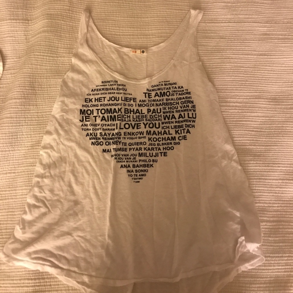 Sundry Cotton heart Tank
