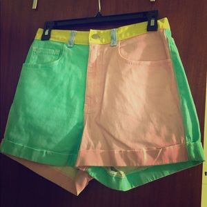 American apparel high waist shorts