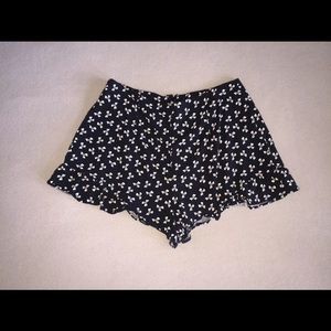 Black high waist shorts