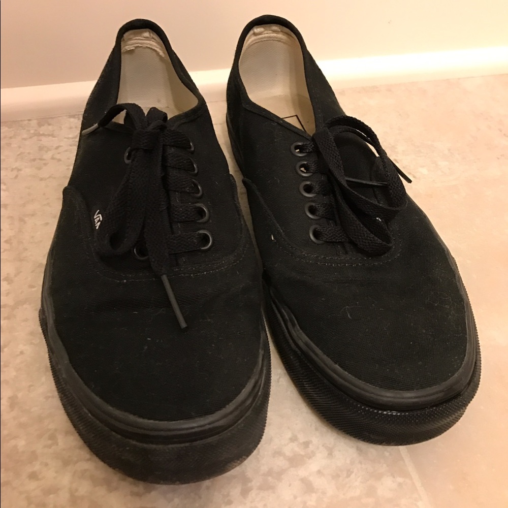 Black on Black Vans