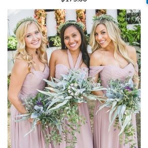 Revelry Kennedy convertible bridesmaid dress latte