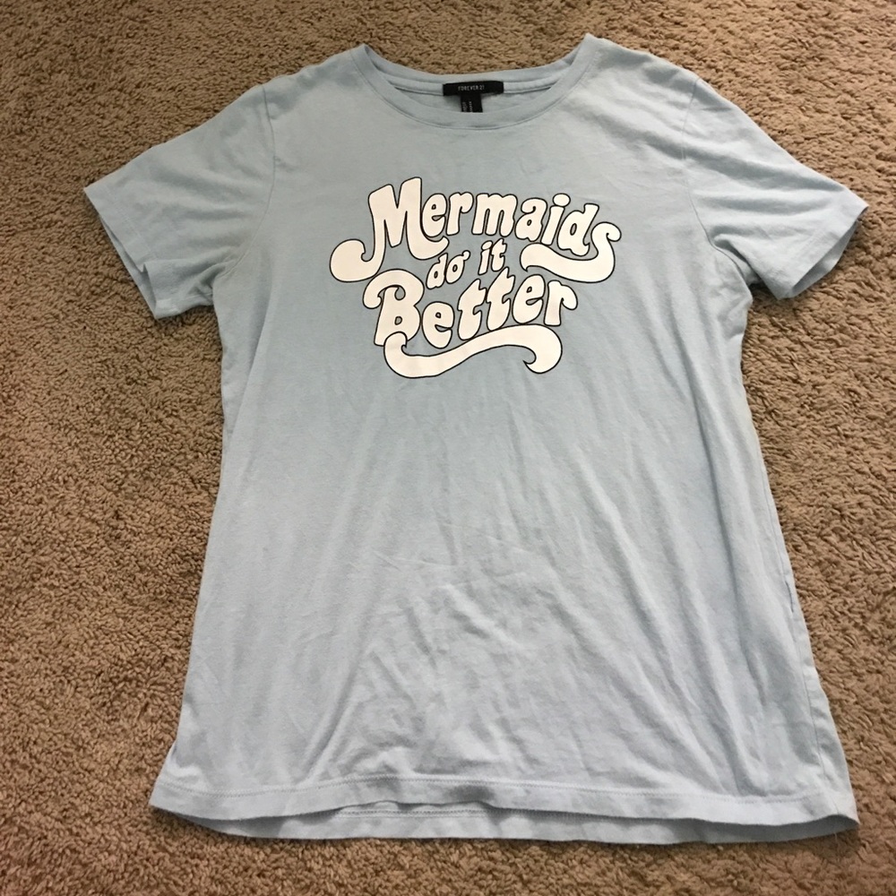 Light blue graphic tee