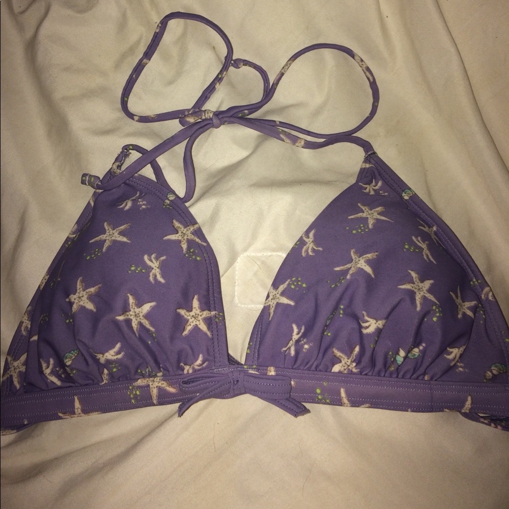 Purple StarFish Bikini Top