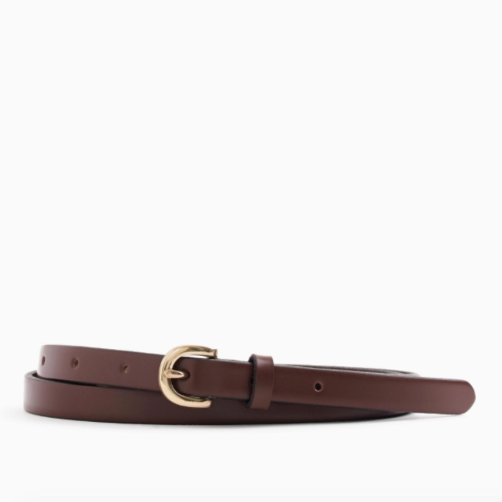 J.Crew Skinny Italian Leather Belt