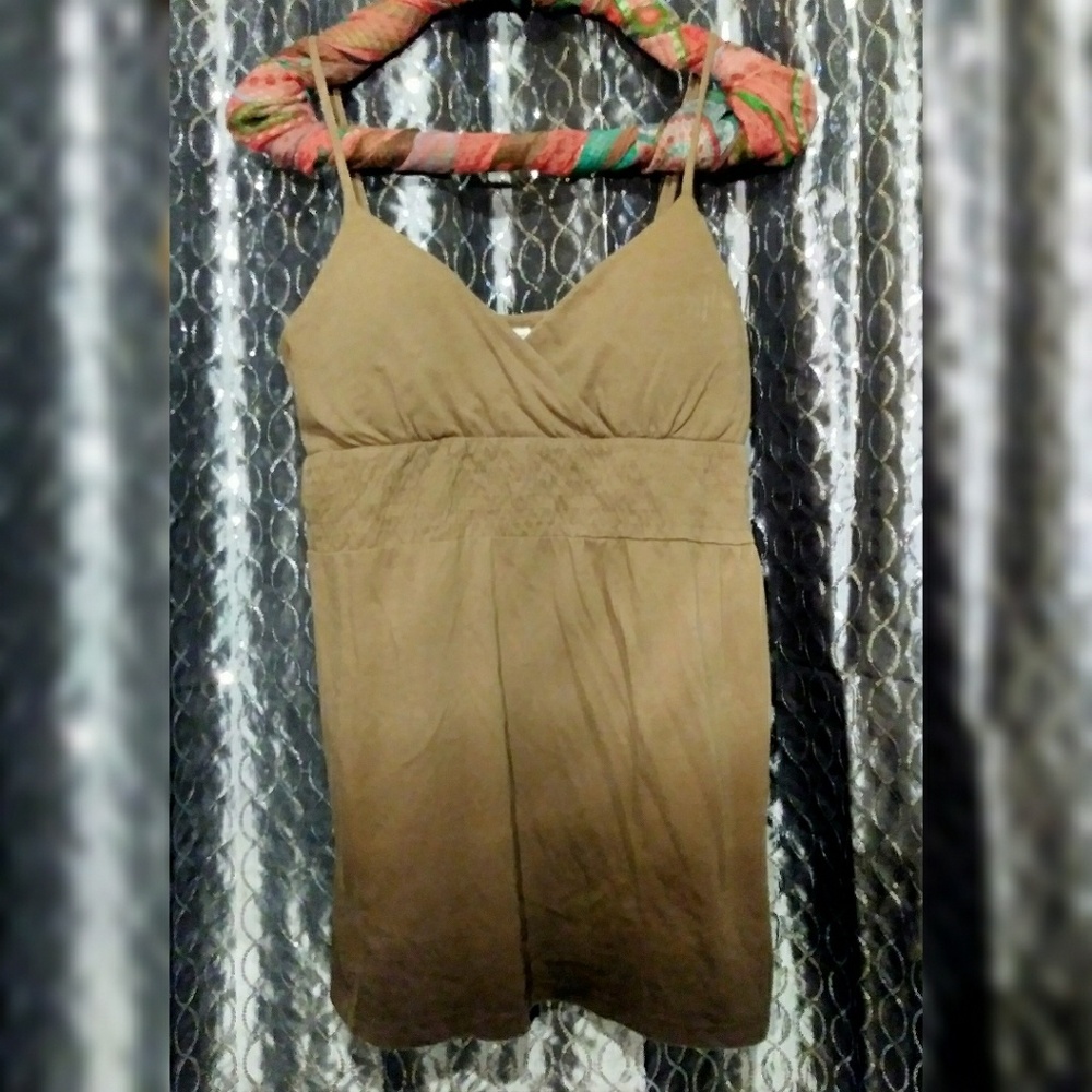 LA Blues ombre brown padded tank top