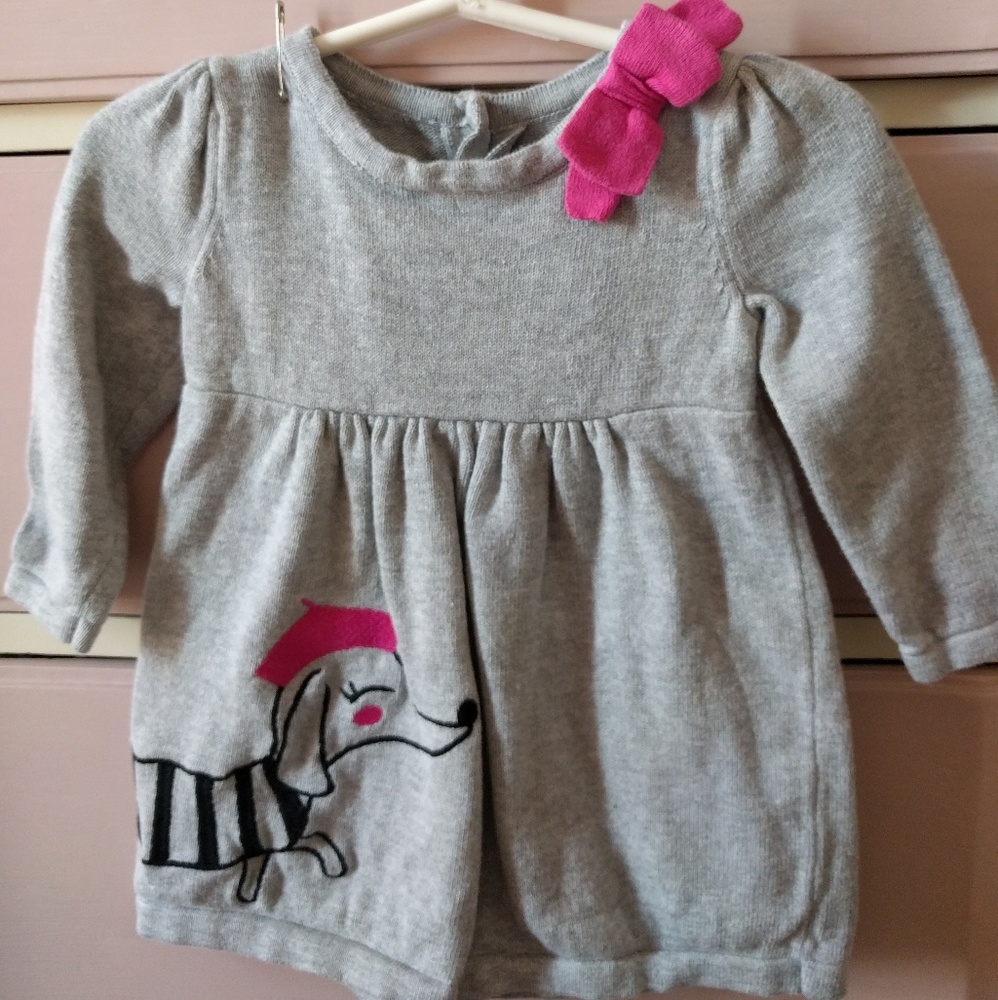 Gymboree French Dog Sweater Dress